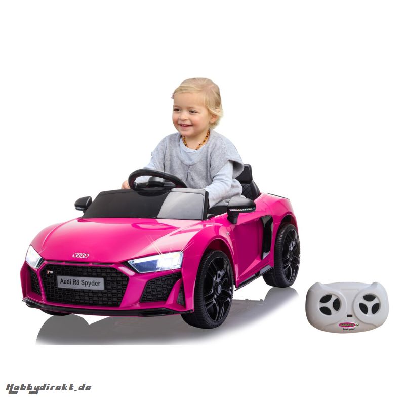 Ride-on Audi R8 Spyder V10 performance quattro pink 2,4GHz 12V Jamara 460889