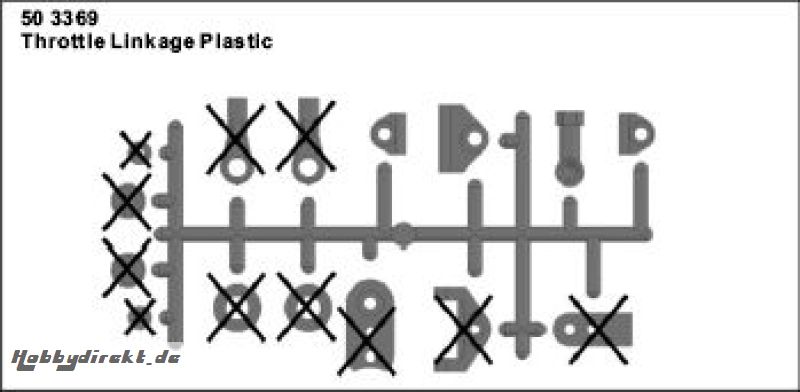 Plastikteile für Gas/Bremsges Jamara 503369