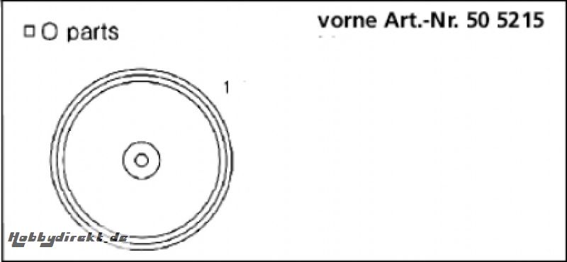 Felge 1/10 Disc weiß vorne BX-1 Jamara 505215