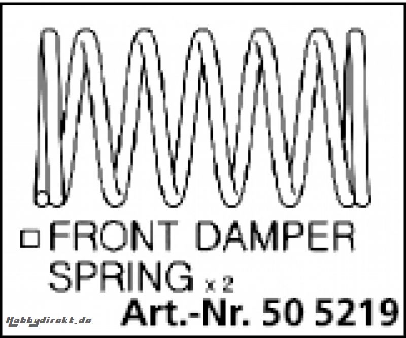 Dämpferfeder vorn BX-1 Jamara 505219