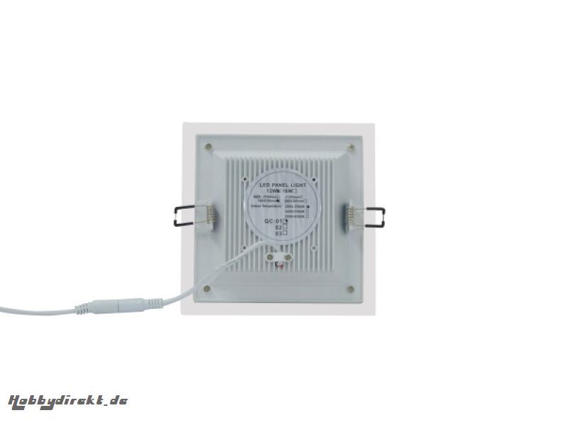 LED Downlight 16x16cm 12W k/w Jamara 701102