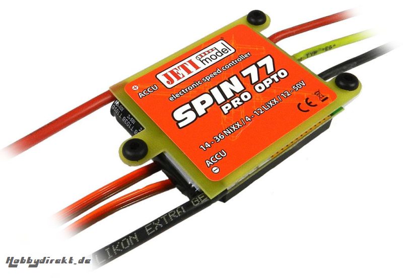 Jeti Spin 77 Pro BL opto Controller special Software... JSP-77-O-CAR