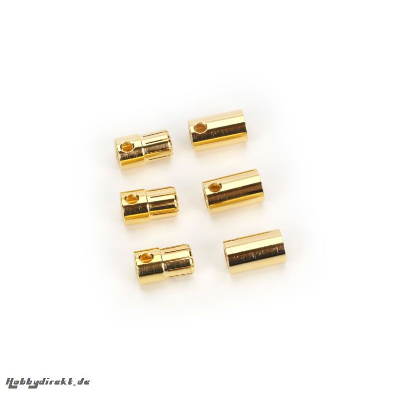 Castle Set mit 3Stk 8.0mm Goldsteckverbindungen (Stecker, Buchse) Horizon CSECCBUL83