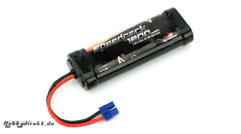 Dynamite Speedpack 6-Zellen 1800mAh Flat-NiMH-Akku m. EC3-Anschluss Horizon DYN1050EC