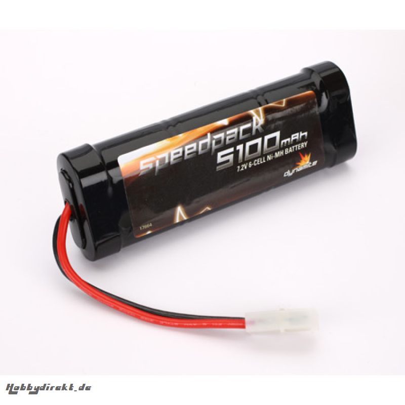 Dynamite Speedpack 6-Zellen 5100mAh Flat-NiMH-Akku Horizon DYN1090