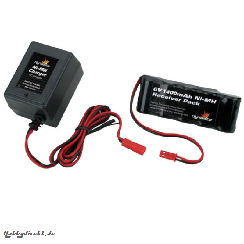 6V 1400mAh NiMH Empfänger Fla Horizon DYN1446