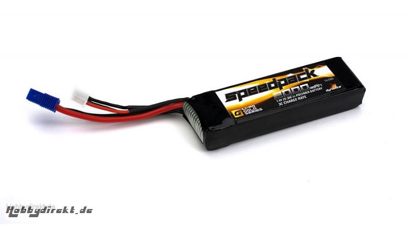 Dynamite 2S 7,4 2000mAh 30C LiPo-Akku m. EC3-Anschluss, lang: Minis Horizon DYN1476