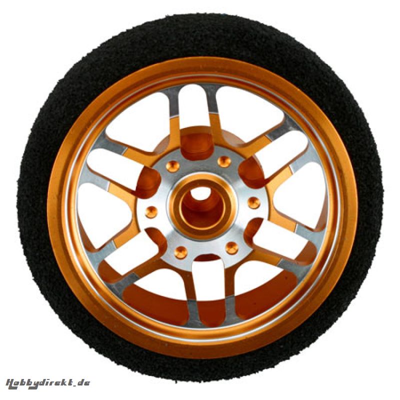 Dynamite Aluminium-Steuerrad, BBS orange: DX3R Horizon DYN1983