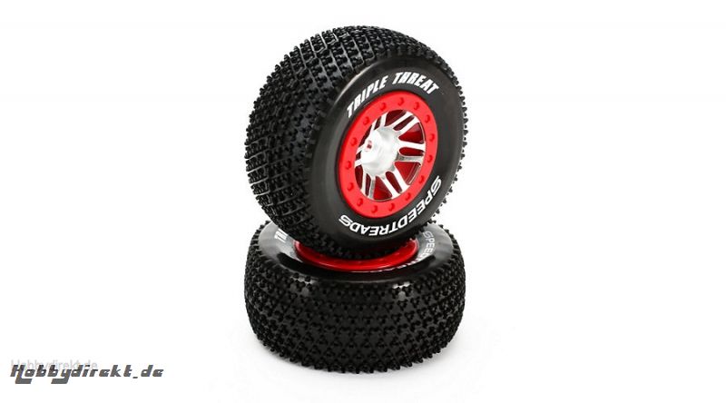 Dynamite SpeedTreads Triple Threat SC montiert (2 Stk): Slash 4x4 vorne/hinten Horizon DYN5129