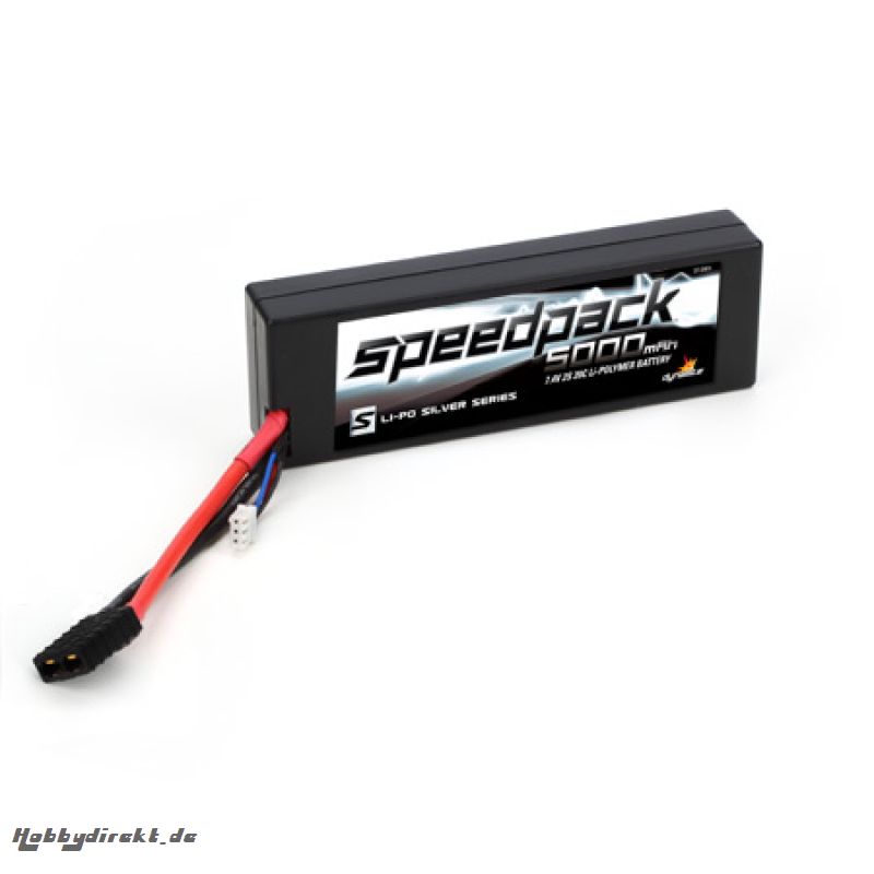 7.4V 5000mAh 2S 20C LiPo, Hardcase w/TRA Horizon DYN5202T