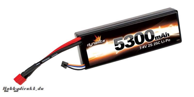 7.4V 5300mAh 2S 25C LiPo, Har Horizon DYN5360D