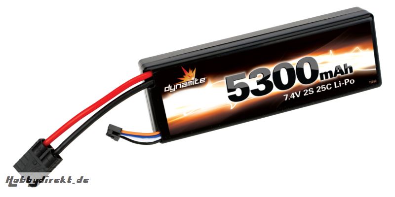 7.4V 5300mAh 2S 25C LiPo, Har Horizon DYN5360T