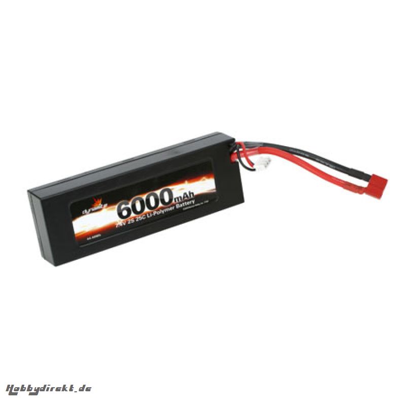 7.4V 6000mAh 2S 25C LiPo, Har Horizon DYN5361D