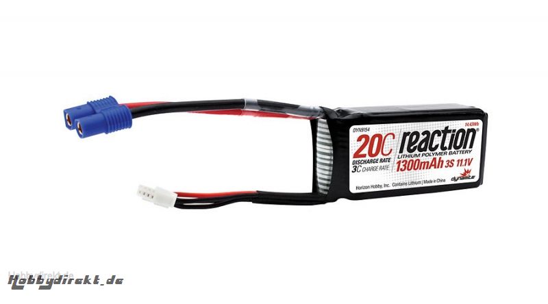 Dynamite Reaction 3S 11,1V 1300mAh 20C LiPo-Akku m. EC3-Anschluss Horizon DYN9154