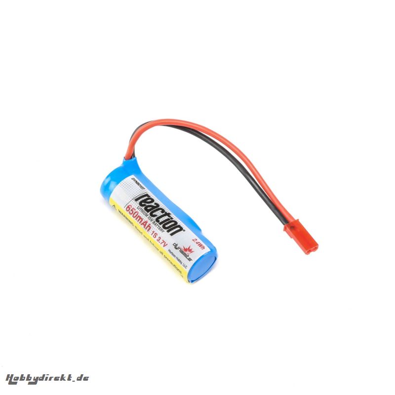 Dynamite 3.7V 650mAh 1S Li-Ion Akku mit JST Stecker: PRB React 9 Horizon DYNB0107