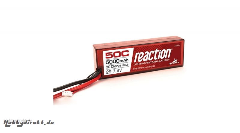 Dynamite Reaction 2S 7,4V 5000mAh 50C LiPo-Akku im Hard Case m. Deans-Anschluss Horizon DYNB3802D