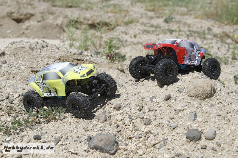 Temper 1:24 Rock Crawler: Red/White RTR Horizon ECX00012T1