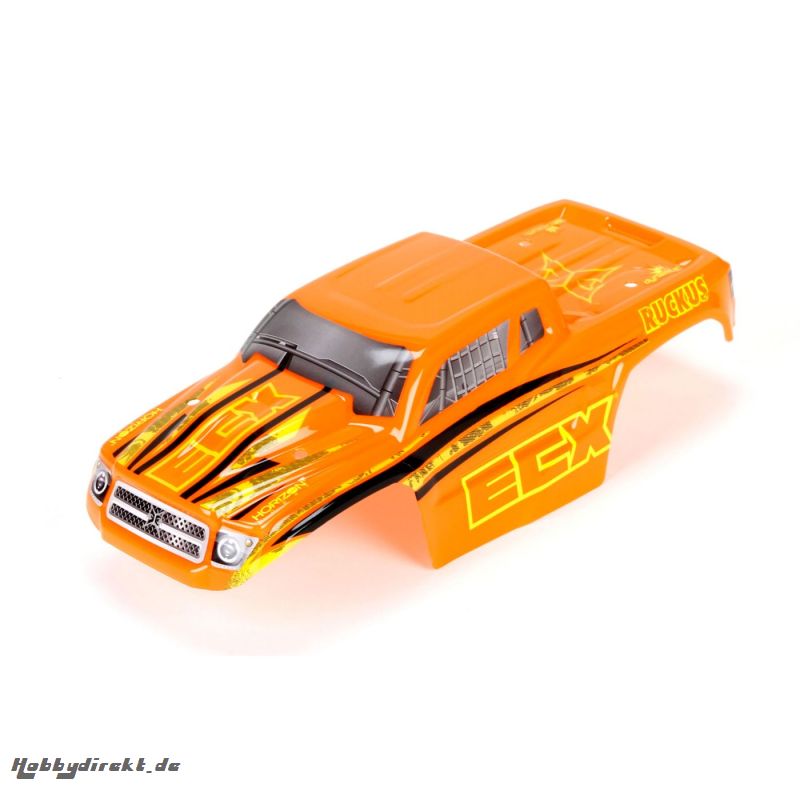 ECX 1:18 4WD Ruckus Karosserie gestickert, orange /gelb Horizon ECX210004