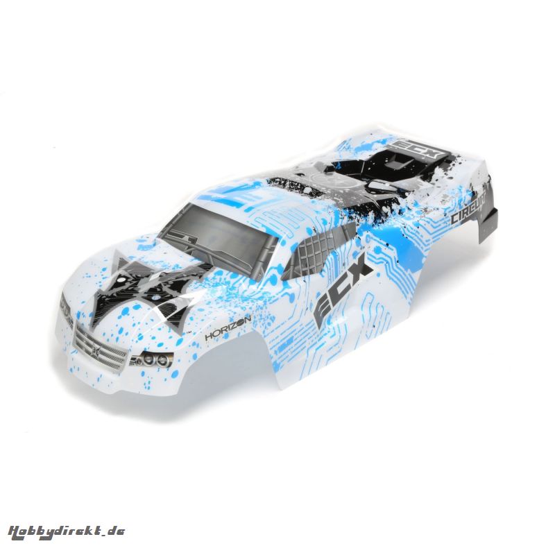 ECX Karosserie, weiß/blau: 1/10 2WD Circuit Horizon ECX230024