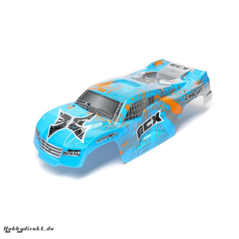 ECX Karosserie, blau/orange: 1/10 2WD Circuit Horizon ECX230025