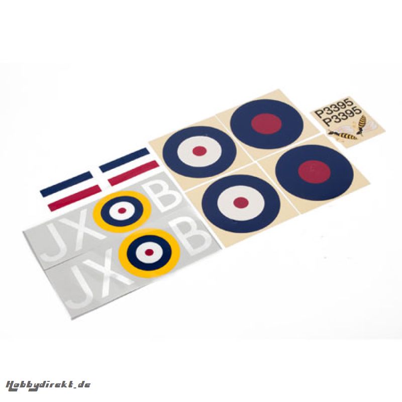 E-flite Dekorbogen Set: Hawker Hurricane 25e Horizon EFL297520