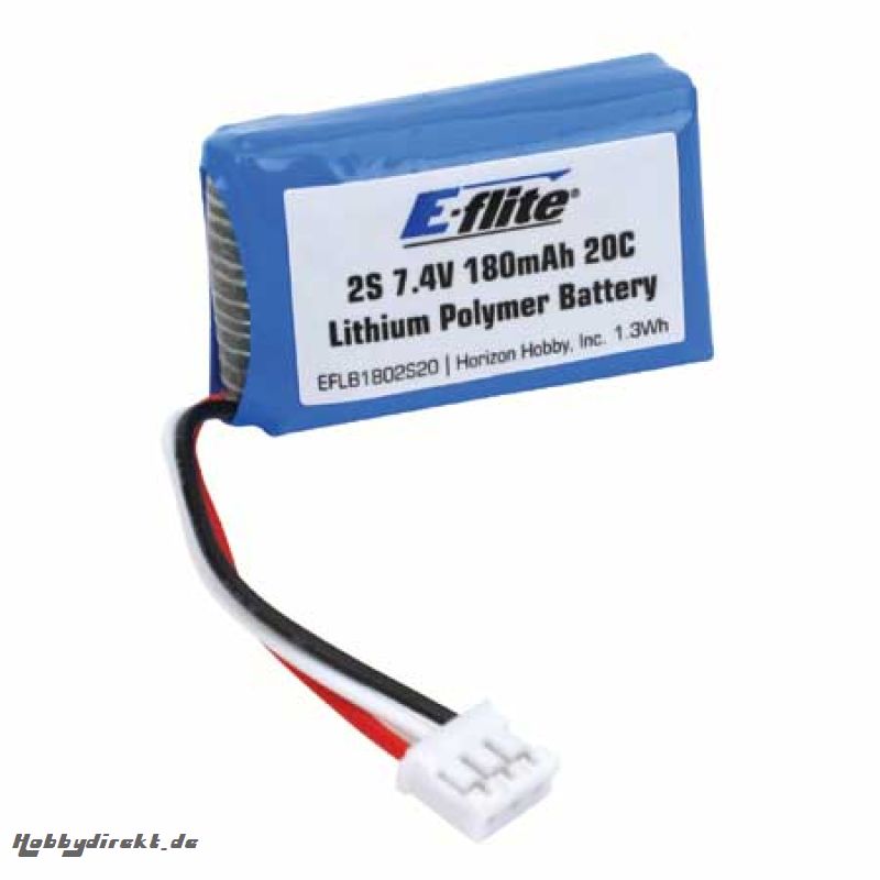 E-flite 2S 7,4V 180mAh 20C LiPo-Akku Horizon EFLB1802S20