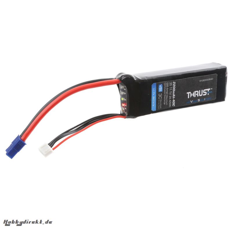 E-flite Thrust VSI 11.1V 2200mAh 3S 40C LiPo Akku Horizon EFLB22003S40