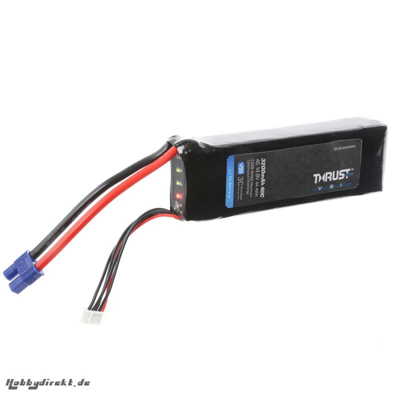 E-flite Thrust VSI 14.8V 3200mAh 4S 40C LiPo Akku Horizon EFLB32004S40