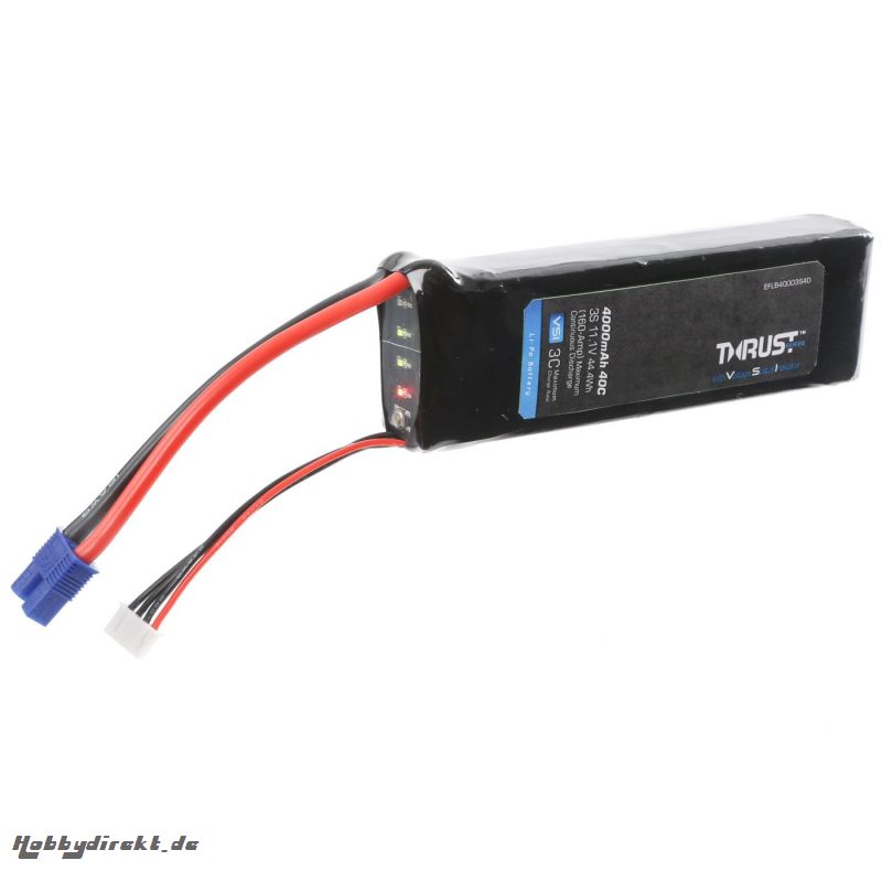 E-flite Thrust VSI 11.1V 4000mAh 3S 40C LiPo Akku Horizon EFLB40003S40