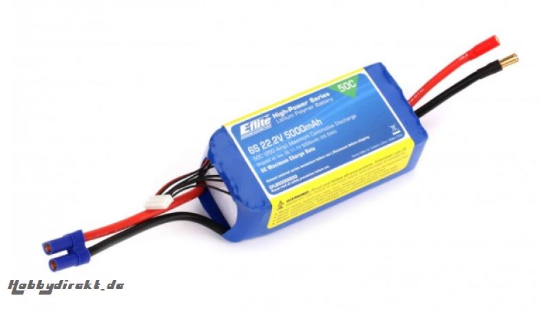 E-flite 5000mAh 6S 22.2V 50C Horizon EFLB50006S5