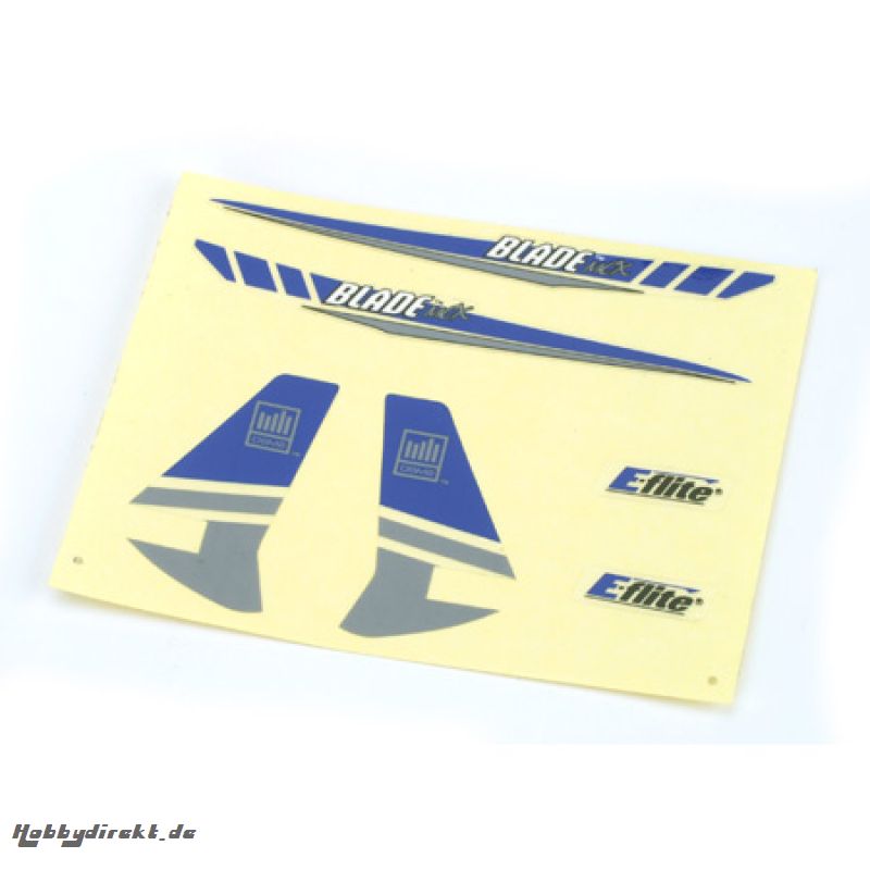 E-flite Blade Dekorbogen, silber: BmCX Horizon EFLH2230