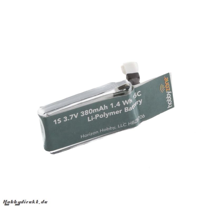 Hobbyzone Zugo: Akku 380mAh 1S 3.7v Horizon HBZ8706