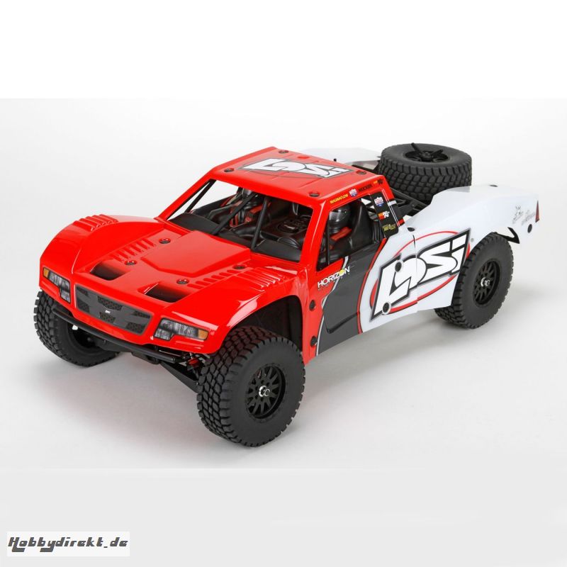 Baja Rey: 1/10-Scale AVC RTR 4WD Desert Truck(Red) Horizon LOS03008T1