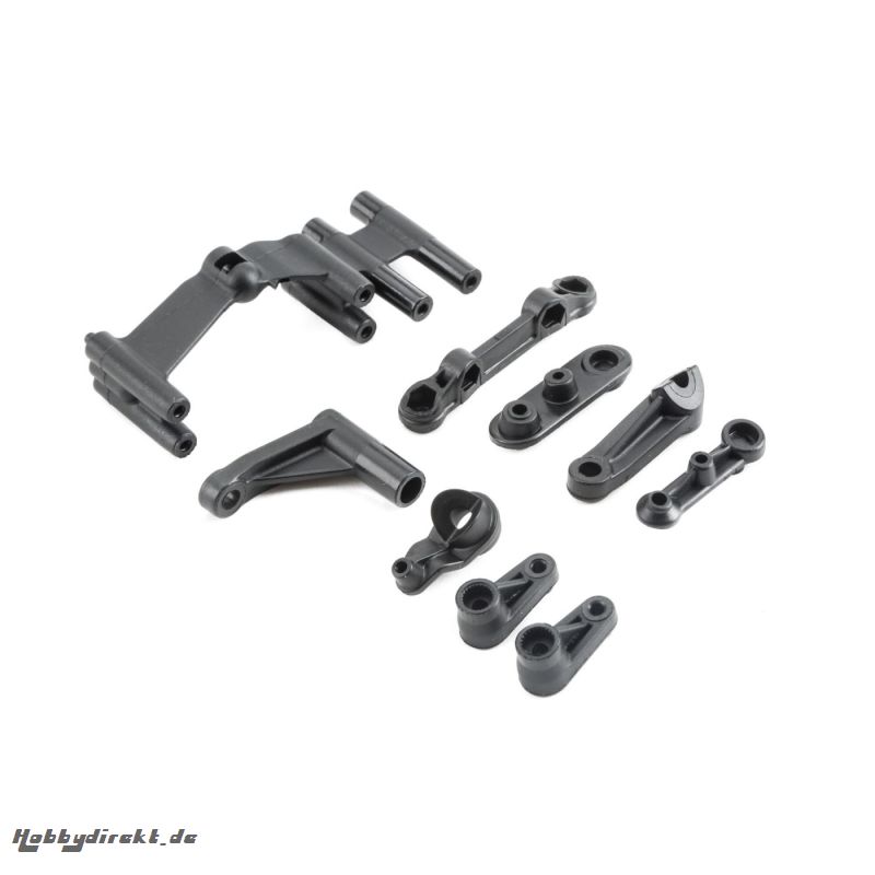 Servo Mount, Steering Servo Set Plastic: Baja Rey Horizon LOS231008