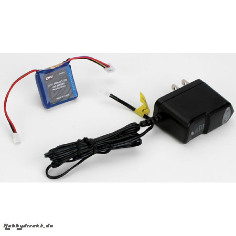 11.1V 200mAh 3S 15C LiPo/Char Horizon LOSB0874