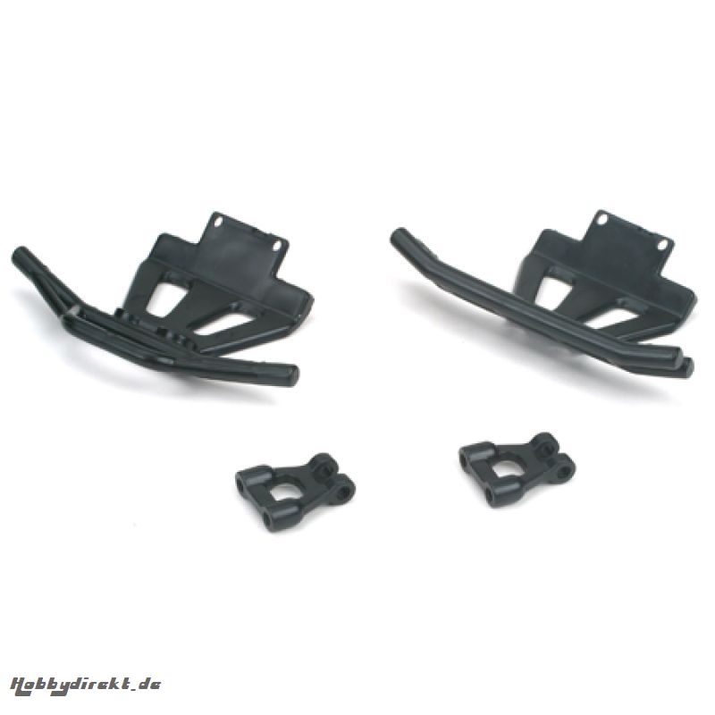 Front/Rear Bumper & Brace Set Horizon LOSB0911