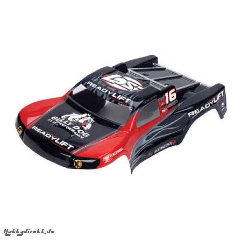 Losi Mini-Strike Karosserie, rot mit Stickern Horizon LOSB1322