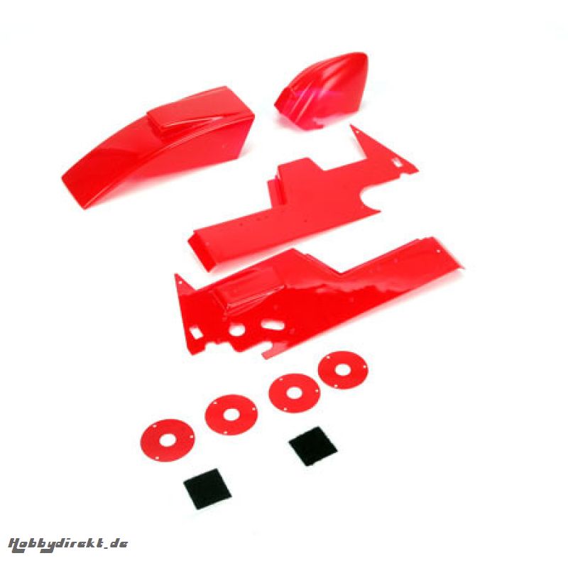 Body Panel Set, Red: Mini-S Horizon LOSB1394