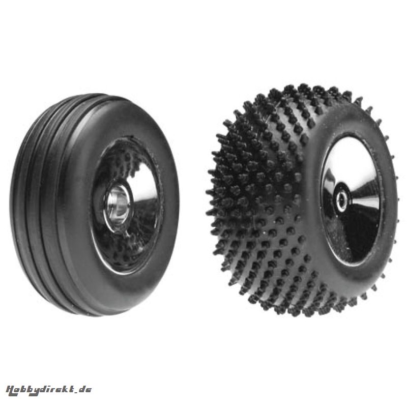 Front/Rear Wheels & Tires, Ch Horizon LOSB1570