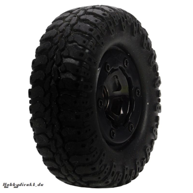 Scale AT Tire & Wheel, Mounted (4) :Mc4x4 Horizon LOSB1578