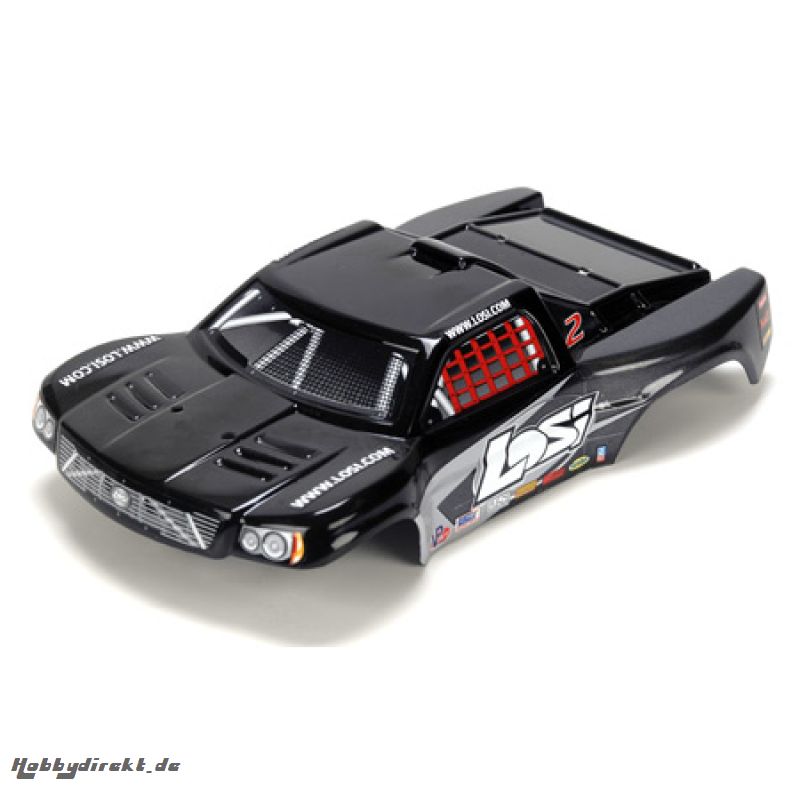 Losi 1/24 4WD Short Course Karosserie, Schwarz Horizon LOSB1781