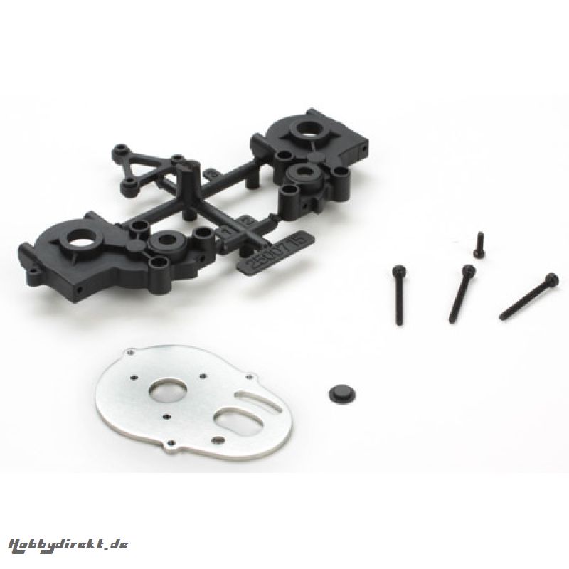 Trans Case, Motor Plate & Brace Set: Mini-T Horizon LOSB1829