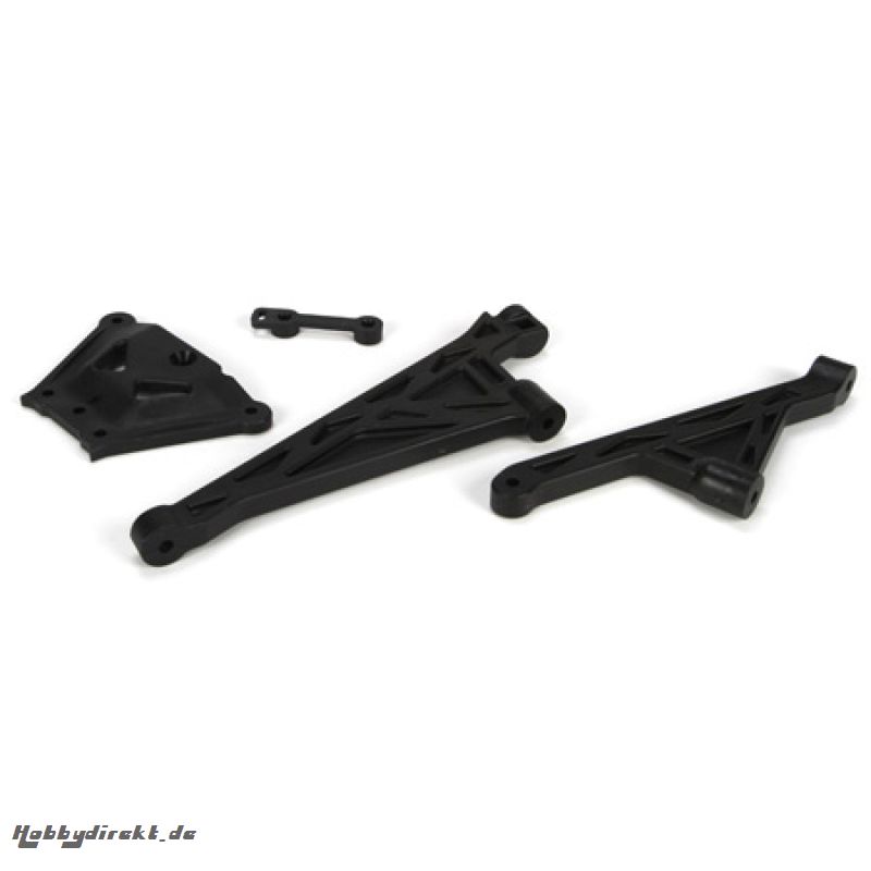 F&R Chassis Brace & Spacer Set: 5TT Horizon LOSB2558