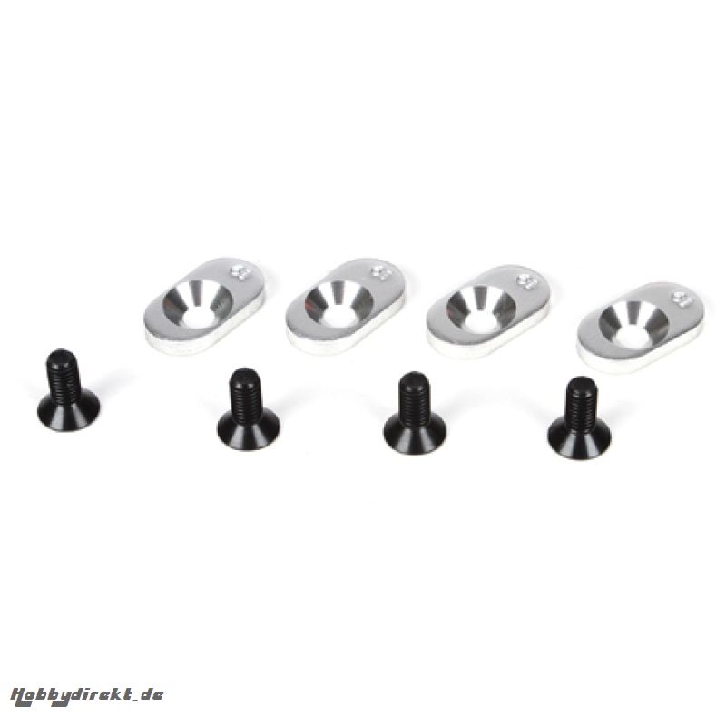 Engine Mount Inserts & Screws, 19T (4): 5TT Horizon LOSB5801