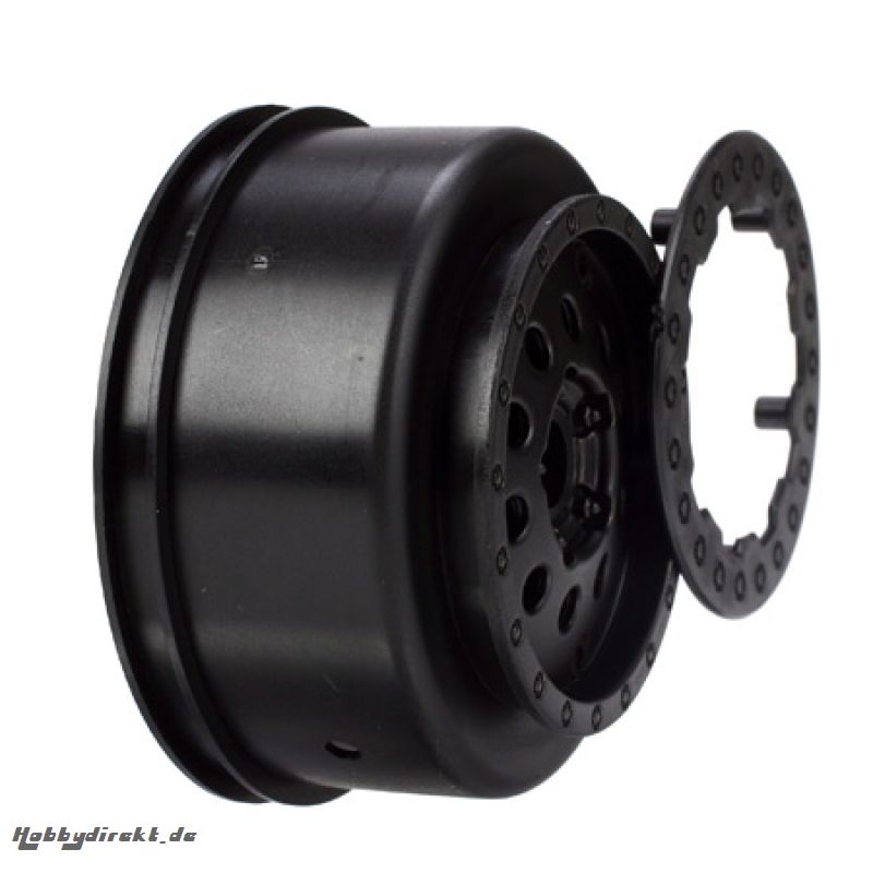 Front Wheel Set, Black: XXX-T SCT Horizon LOSB7021