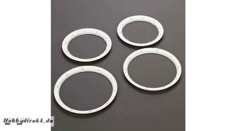 LOSI Beadlockring Set Innen Außen Weiß (2) 5T Horizon LOSB7036