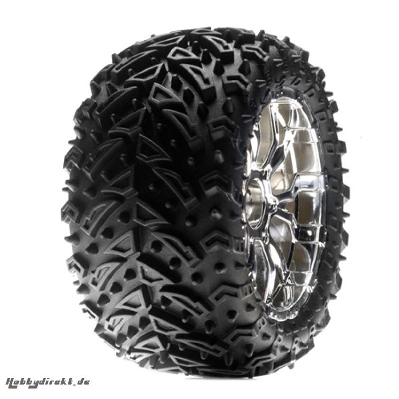 Losi 320S Zombie Max / Force Wheel montiert/ Chrome Horizon LOSB7413