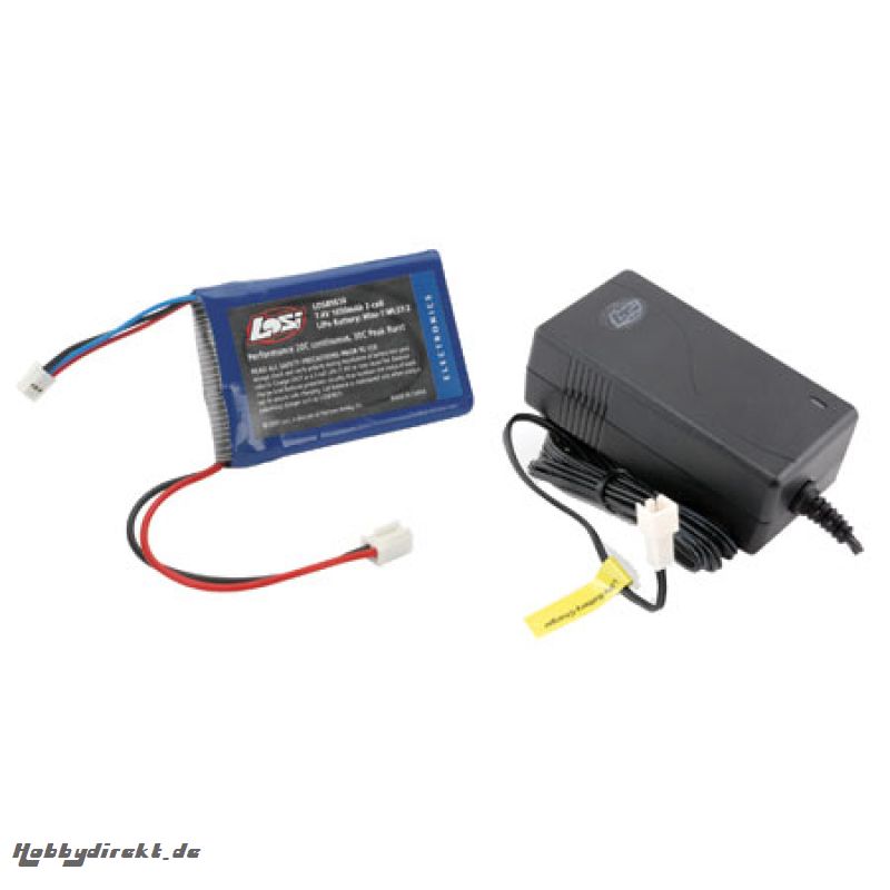 7.4V 1650mAh LiPo/Charger: Mi Horizon LOSB9630