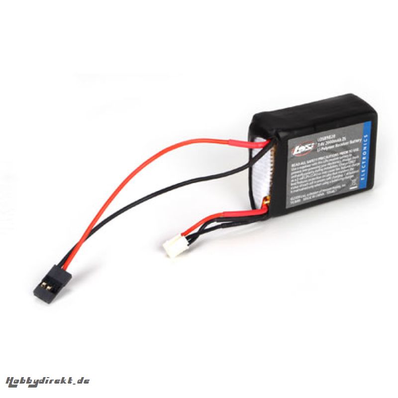 7.4V 2000mAh 2S LiPo Receiver Horizon LOSB9820