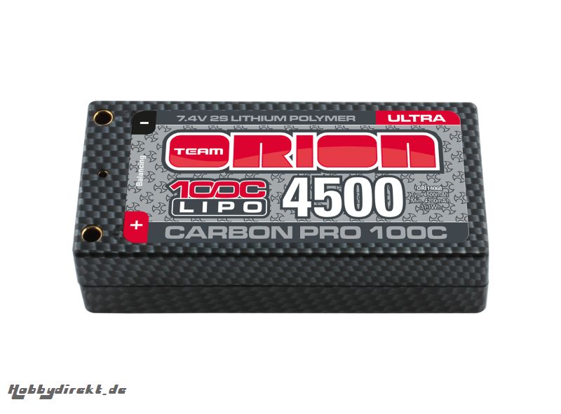 Carbon Pro LiPo 4500mAh 100C 7.4V Ultra Shorty Horizon ORI14068